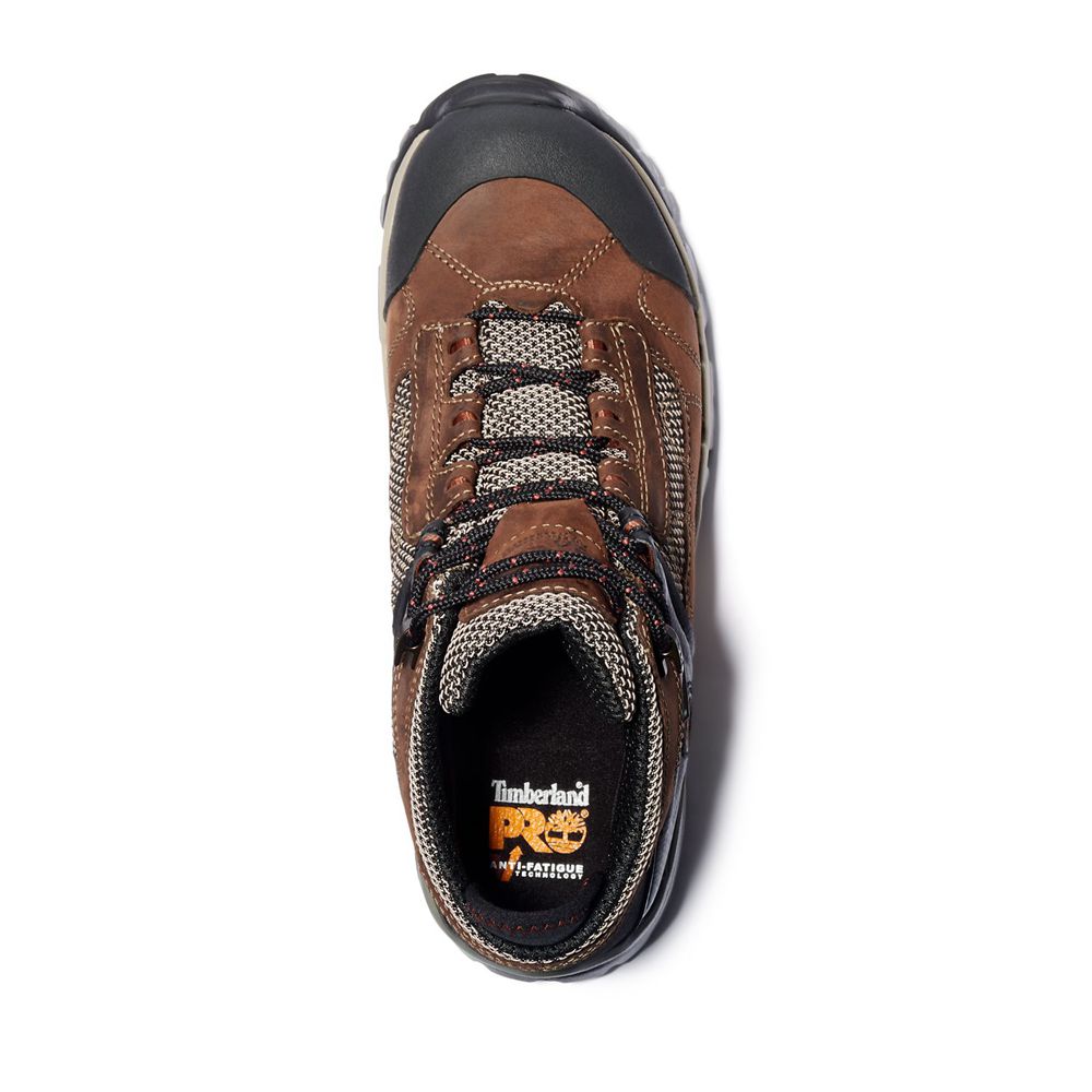 Bocanci De Muncă Timberland Barbati Maro/Negrii - Pro® Hyperion Mid Alloy Toe - Romania - FQUTRP436